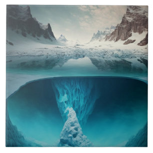 Icy Mountain View Fliese