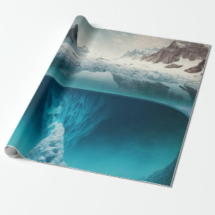 Icy Mountain View Geschenkpapier