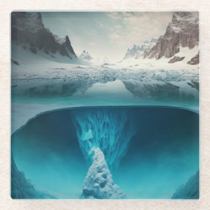 Icy Mountain View Glasuntersetzer