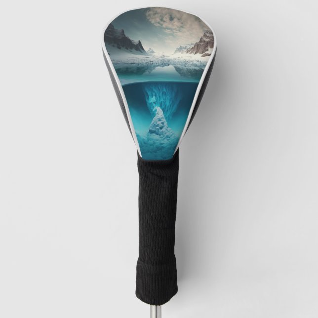 Icy Mountain View Golf Headcover (Vorderseite)