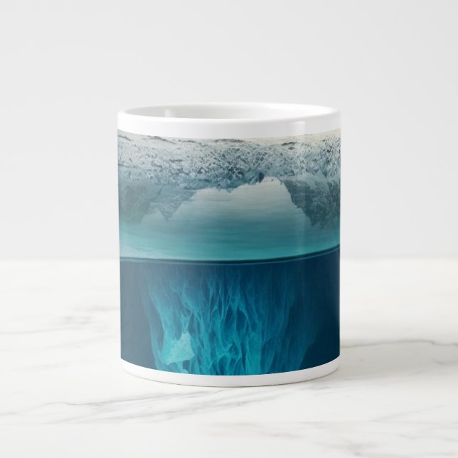 Icy Mountain View Jumbo-Tasse (Vorderseite)
