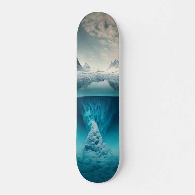 Icy Mountain View Skateboard (Vorne)