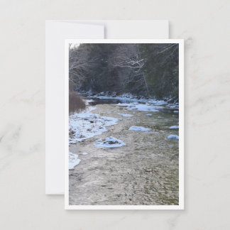 Icy NH River during January Note Card Mitteilungskarte