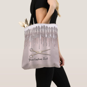 Icy Pink Gold Haare Stylist Diamond Glitzer Tropfe Tasche