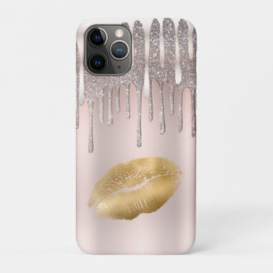 Icy Pink Gold Liften Diamond Glitzer Sparkle Tropf Case-Mate iPhone Hülle