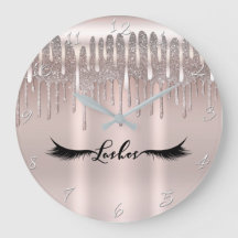 Icy Pink Rose Gold Diamond Glitzer Tropfen Lashes