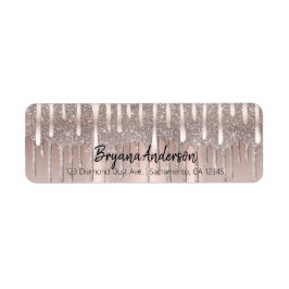 Icy Pink Rose Gold Diamond Glitzer Tropfen Sweet 1