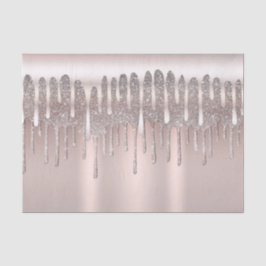 Icy Pink Rose Gold Diamond Glitzer Tropfen Sweet 1 Seidenpapier