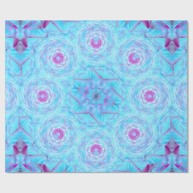 Icy Rose Brooch Geschenkpapier (Flach)