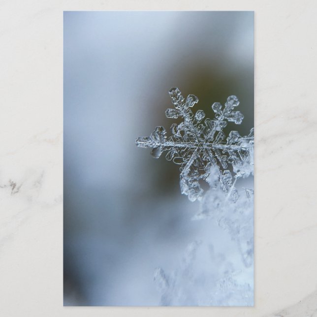 Icy Snowflake Briefpapier (Vorderseite)
