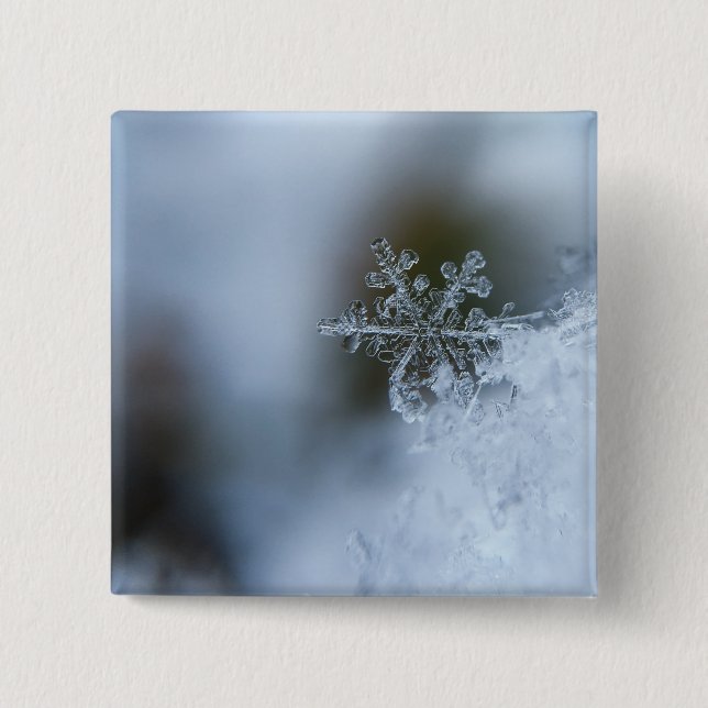 Icy Snowflake Button (Vorderseite)