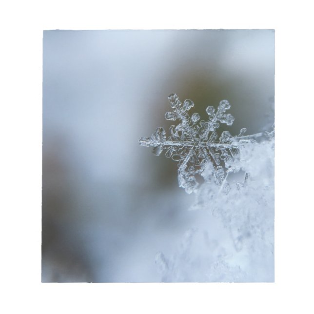 Icy Snowflake Notizblock (Vorderseite)