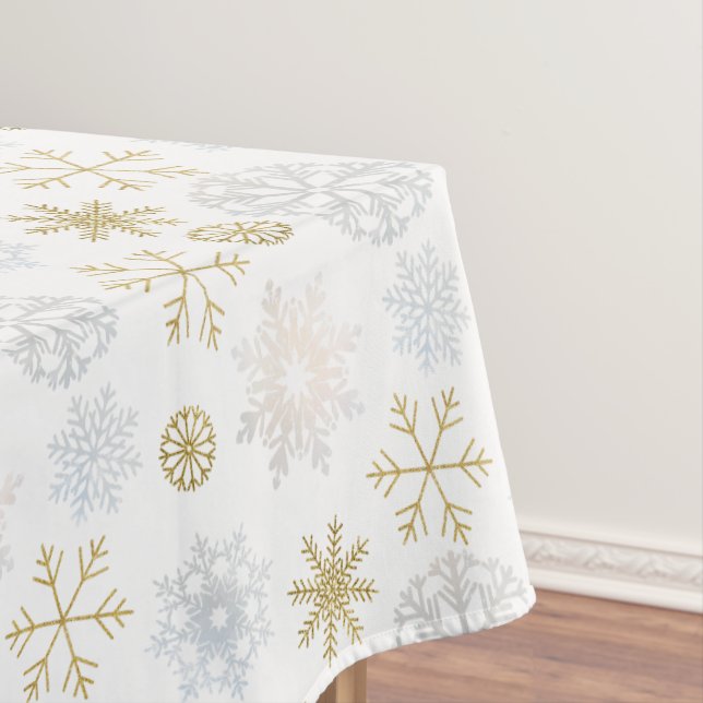 Icy Snowflake Winter Wonderland Tischdecke (Beispiel)