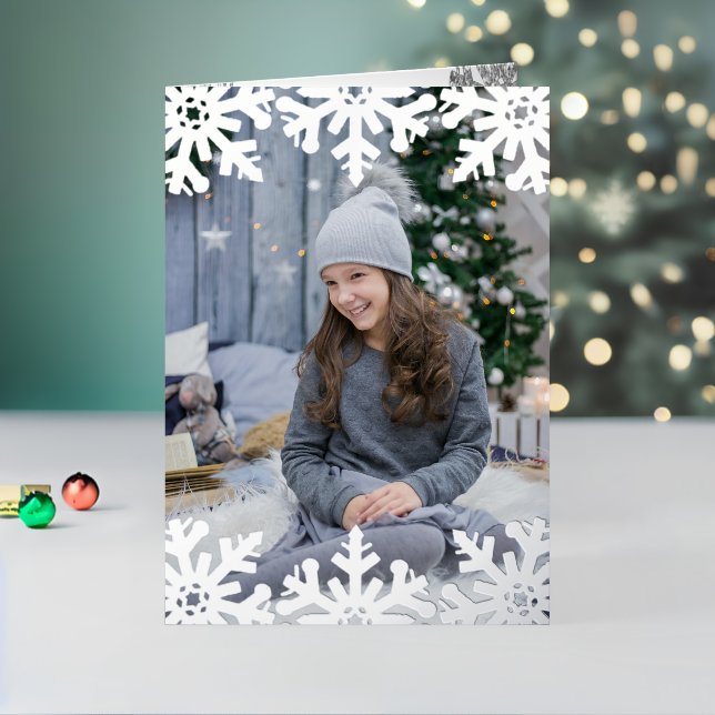 Icy Snowflakes Custom Foto (Feiertag In Situ 2)