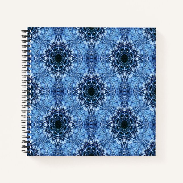 Icy Snowflakes Notizbuch (Vorderseite)