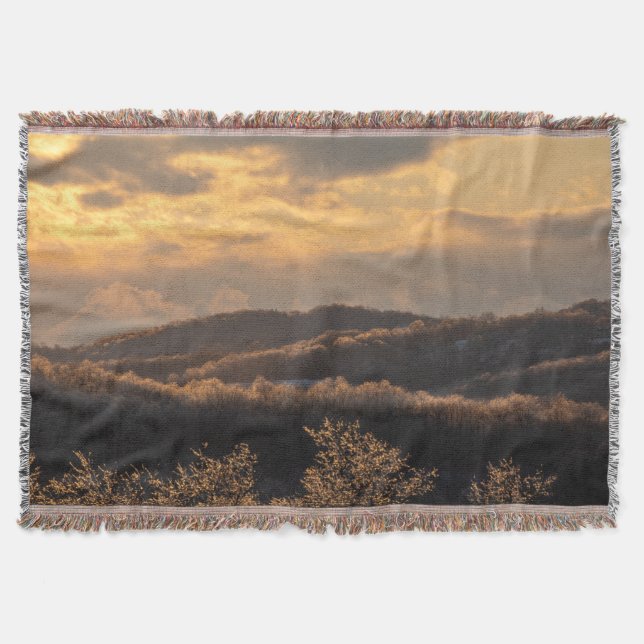Icy Sunset Decke (Vorderseite)