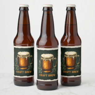 Icy-Tasse des Handwerksbiers Bierflaschenetikett