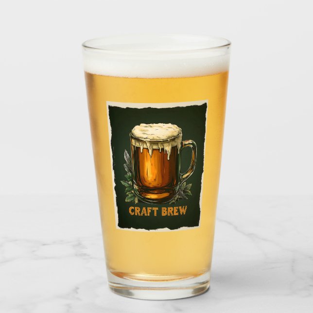 Icy-Tasse des Handwerksbiers Glas (Vorne (Gefüllt))