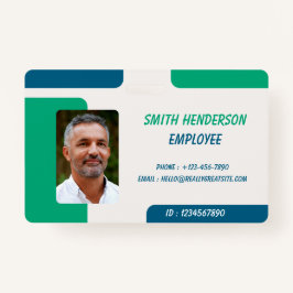 ID Card Badge | Minimal Business Employee Photo Ausweis