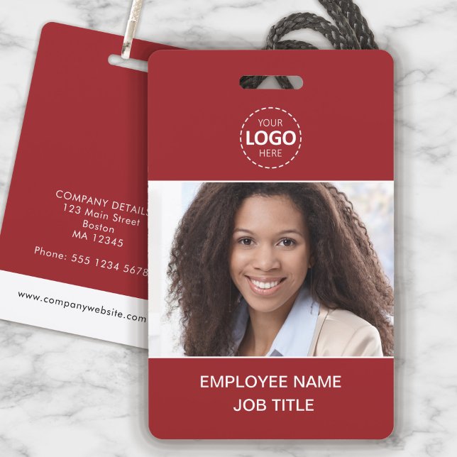 ID Card Foto und Logo Upload Mitarbeiter Ausweis (Von Creator hochgeladen)