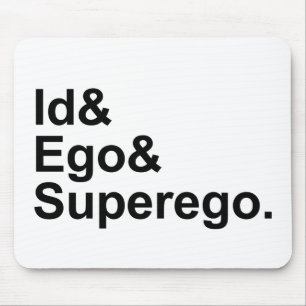 Id Ego Über-Ich Drei Teile der Psyche Mousepad