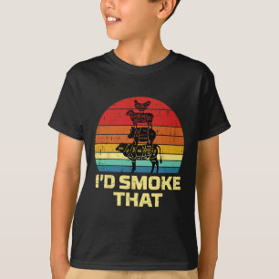 Id Grill, dass Retro Grillen Barbecue Grill Fleisc T-Shirt