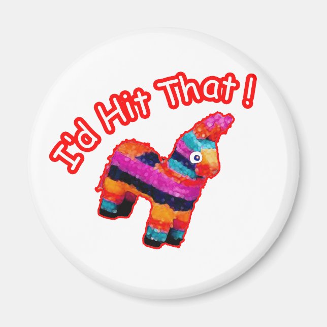 ID HAT DIESEN lustigen Pinata Magnet (Vorne)