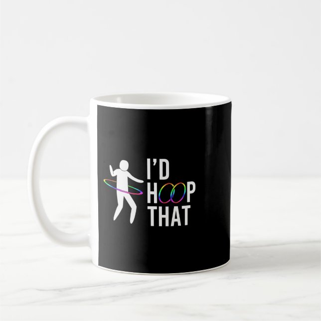 Id Hoop, dass Gymnastik tänzt Hula Hoop Kaffeetasse (Links)