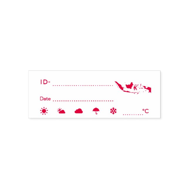 ID Indonesien Wetterdatum Permastempel (Design)