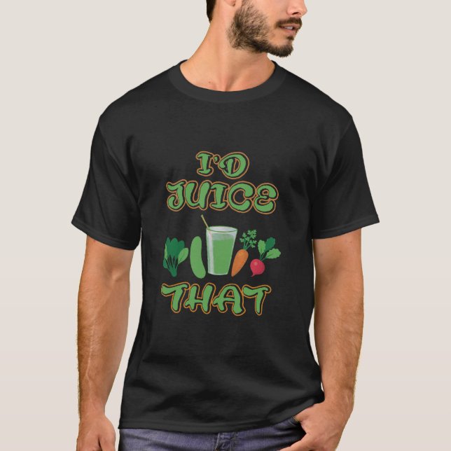 ID JUICE, DIE FUNNY VEGETARIAN VEGAN RAW FOOD LIEB T-Shirt (Vorderseite)