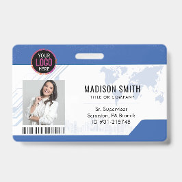 ID-Karte | Moderner Minimalistischer Mitarbeiter Ausweis