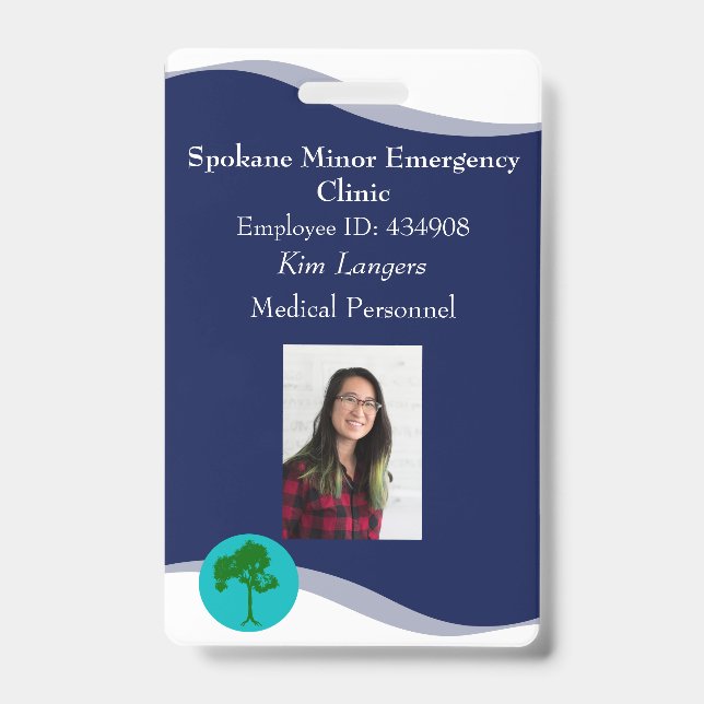 ID Lanyard Abzeichen Business oder Medical Ausweis (Front)