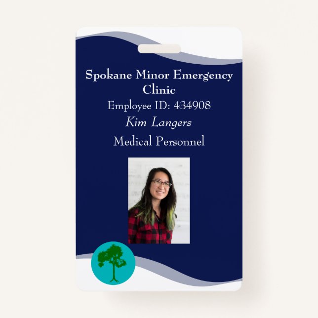 ID Lanyard Abzeichen Business oder Medical Ausweis (Vorderseite)