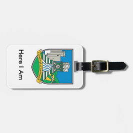 ID-Nummer des Personalisierten Limerick-Landkreise Gepäckanhänger