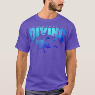 ID RATHER BE DIVING Shark Beach Lover Scuba Reef T-Shirt