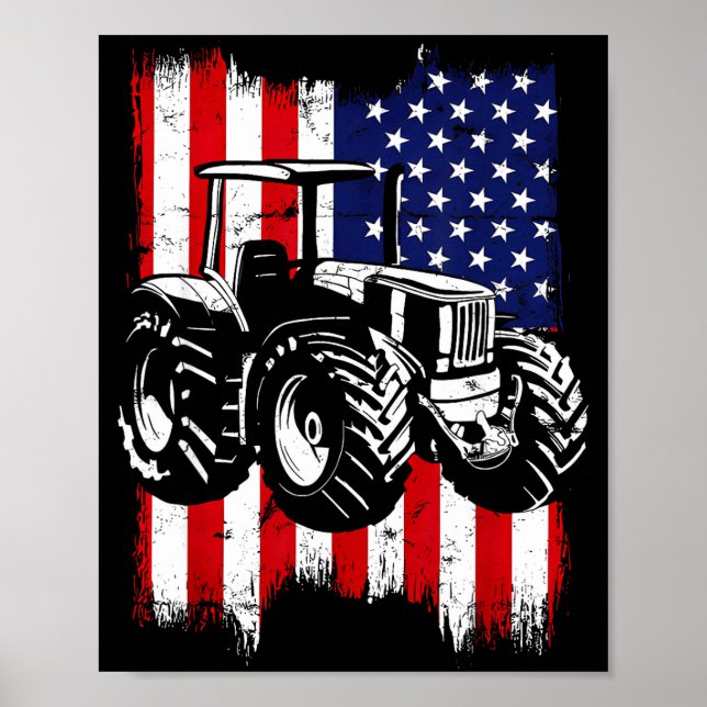 Id Rather Be Farming Funny Farmer Gifts  Poster (Vorne)