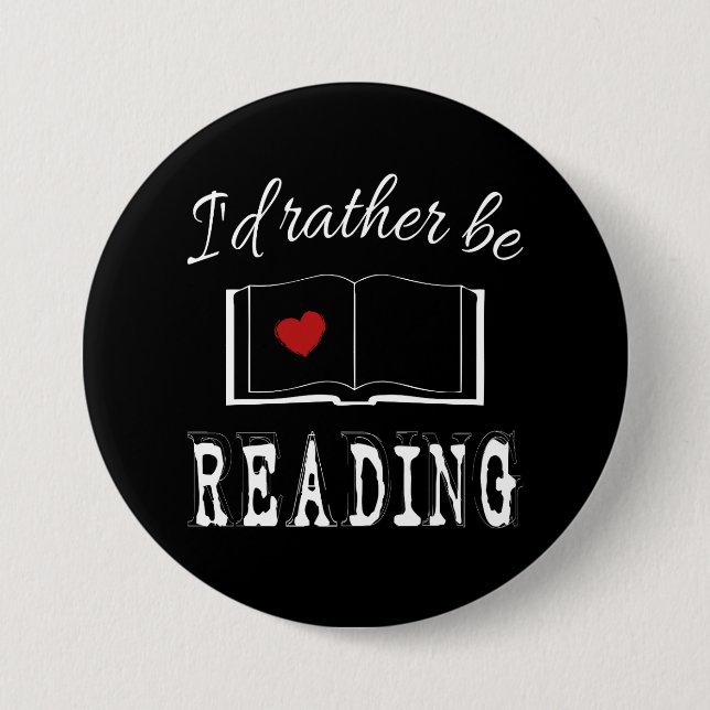 I'd rather be reading button (Vorderseite)