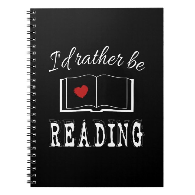 I'd rather be reading notizblock (Vorderseite)