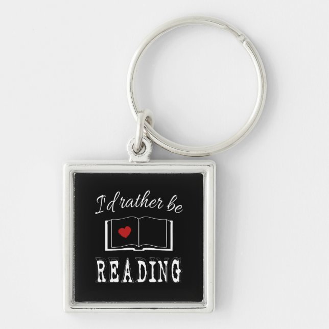 I'd rather be reading schlüsselanhänger (Vorne)