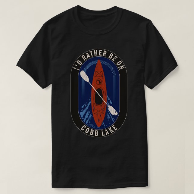 Id statt Kayaking am Cobb-See in MI T-Shirt (Design vorne)