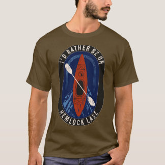 Id statt Kayaking am Hemlock Lake in MI T-Shirt