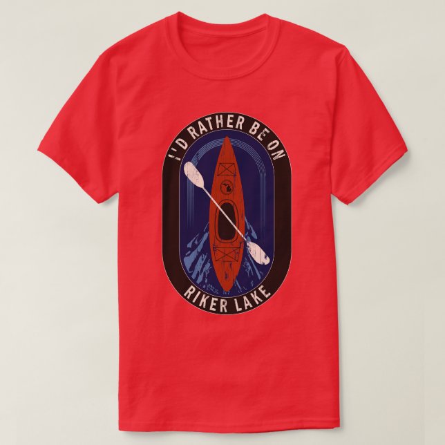 Id statt Kayaking auf dem Riker See in MI T-Shirt (Design vorne)
