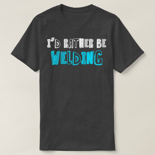 Id statt Schweissschweißbau Stahl-Wor T-Shirt (Design vorne)