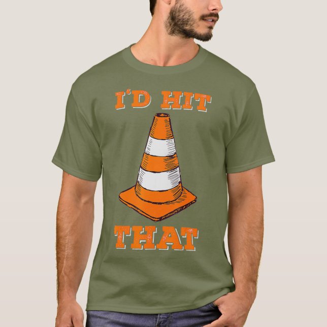 ID traf, dass ich lustige Autocross Design mit Con T-Shirt (Vorderseite)