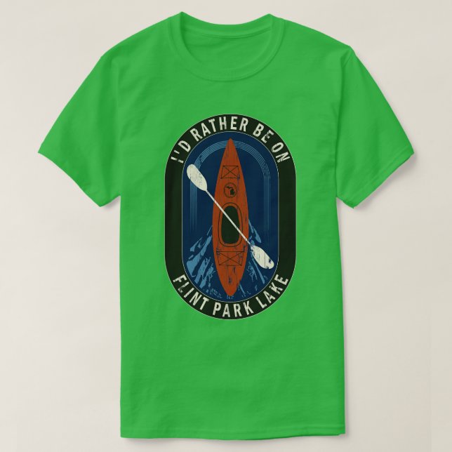 Id vielmehr Kayaking am Flint Park Lake in MI T-Shirt (Design vorne)