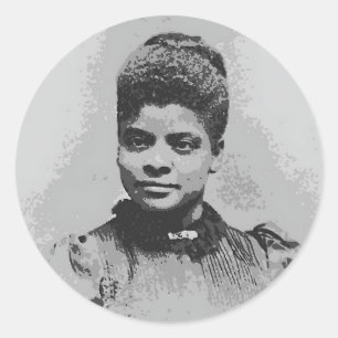 Ida B Wells Bild Runder Aufkleber