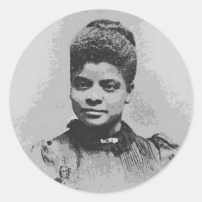 Ida B Wells Image Runder Aufkleber (Vorderseite)