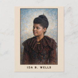 Ida B Wells Portrait Painting Postkarte