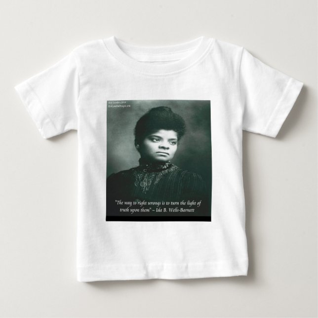Ida B Wells & Truth Quote Baby T-shirt (Vorderseite)