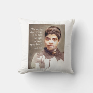 Ida B Wells und "Wahrheit" Zitat Kissen